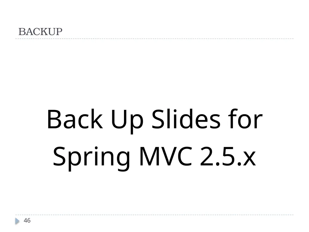 Spring Framework Benefits… Spring enables - slide 46 of 50