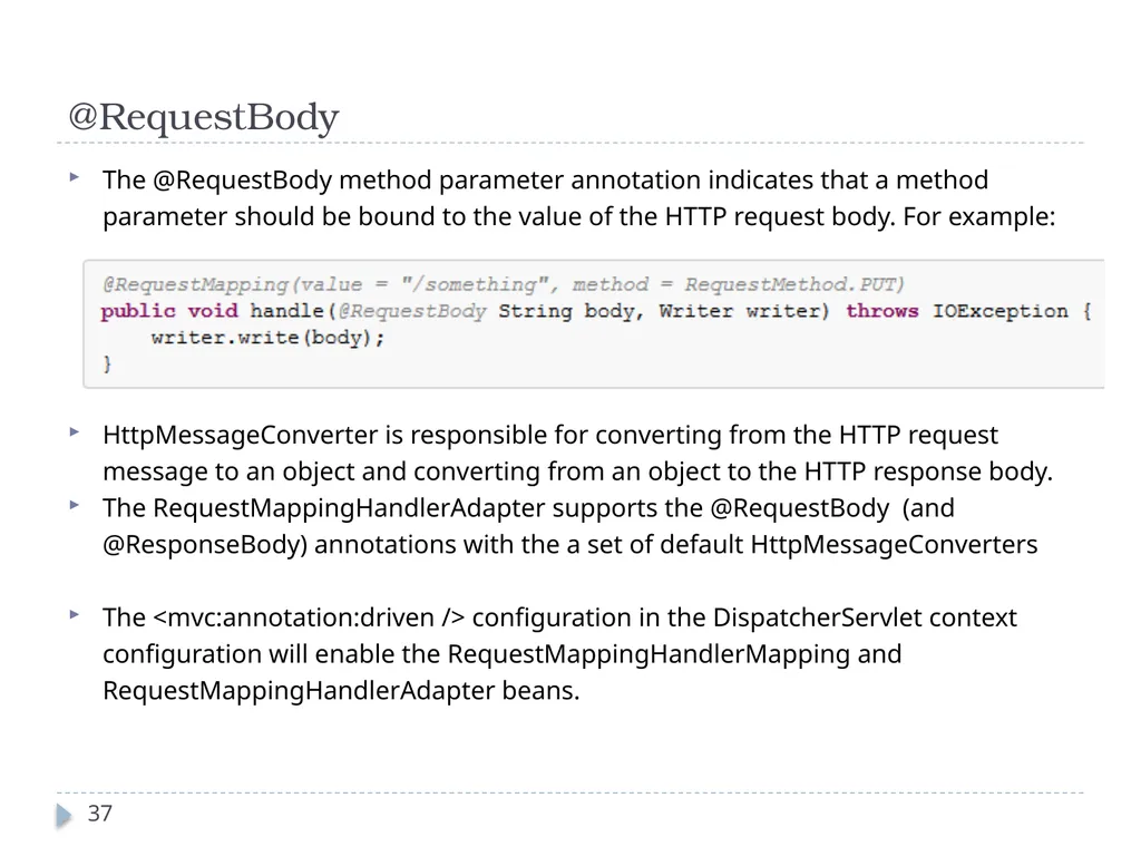 Spring Framework Benefits… Spring enables - slide 37 of 50