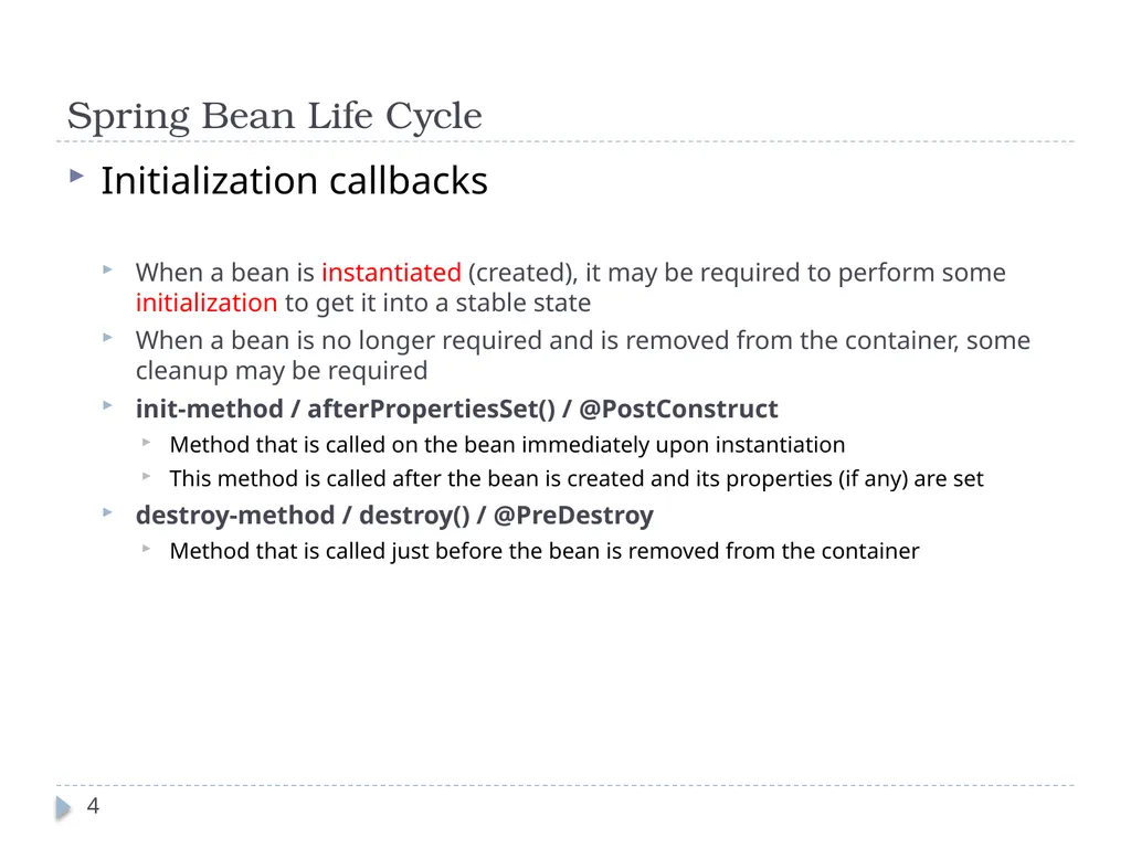 Spring Framework Benefits… Spring enables - slide 4 of 50