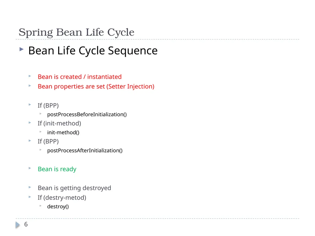 Spring Framework Benefits… Spring enables - slide 6 of 50