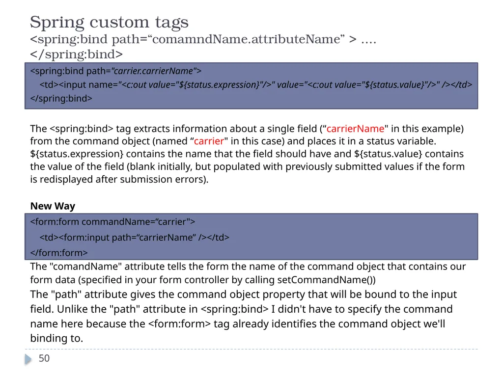 Spring Framework Benefits… Spring enables - slide 50 of 50