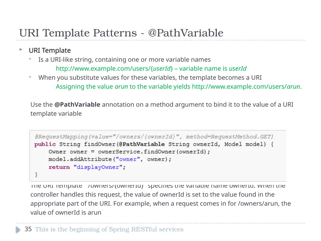 Spring Framework Benefits… Spring enables - slide 35 of 50