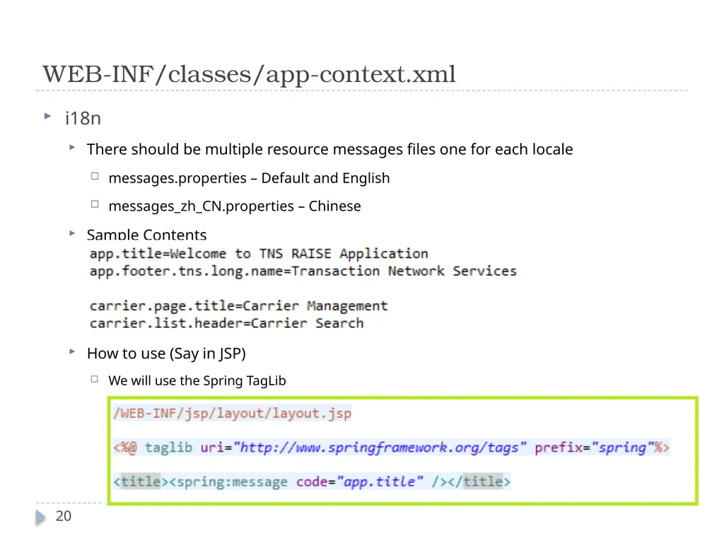 Spring Framework Benefits… Spring enables - slide 20 of 50