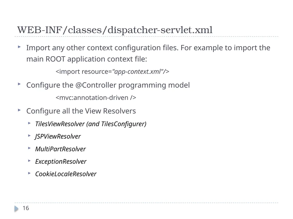 Spring Framework Benefits… Spring enables - slide 16 of 50