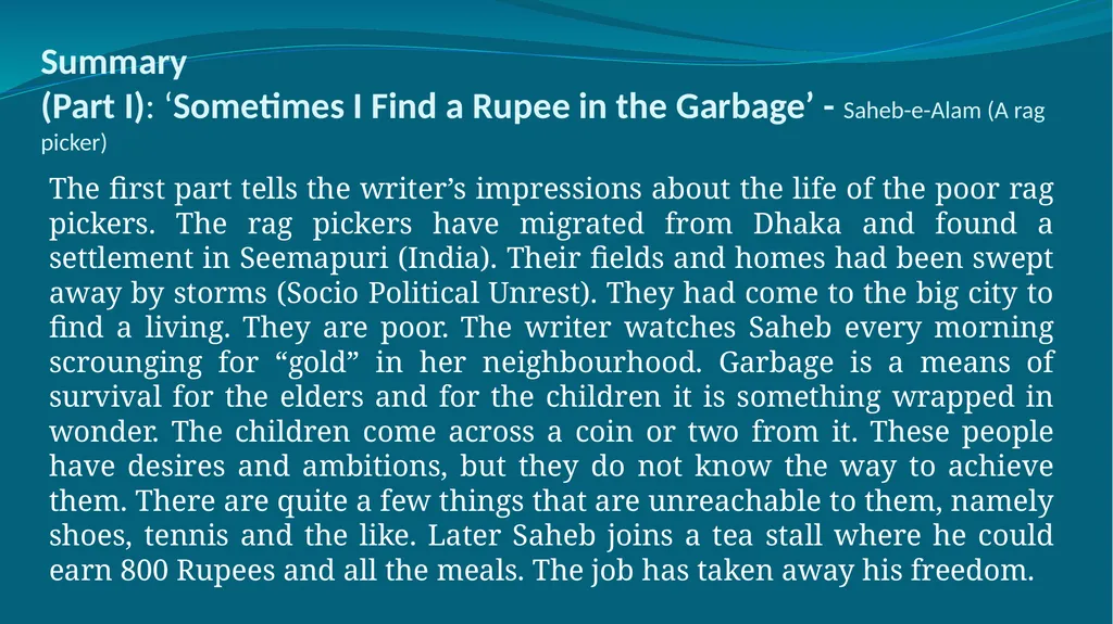 LOST SPRING By Anees Jung About the Author Anees - slide 8 of 13