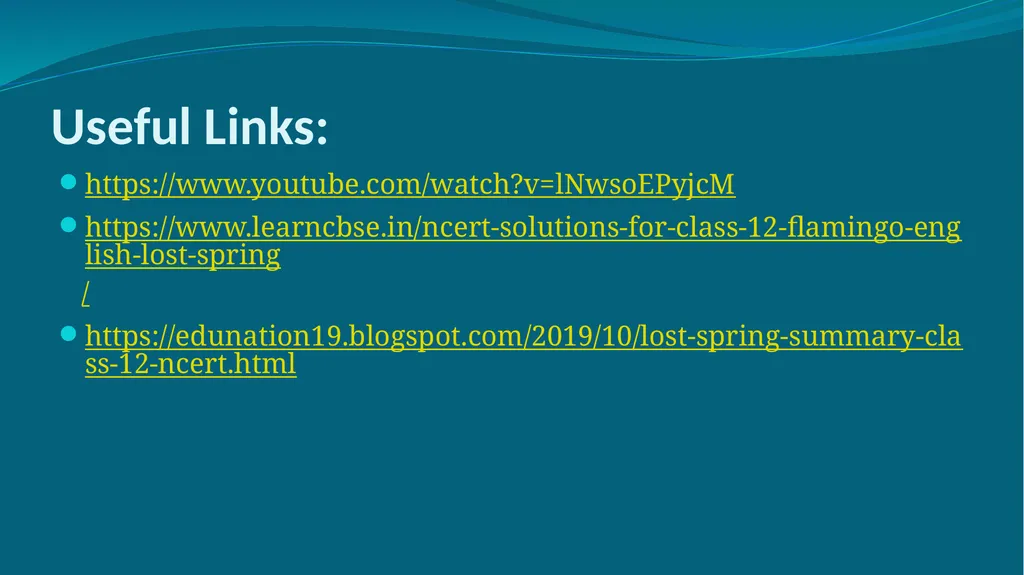 LOST SPRING By Anees Jung About the Author Anees - slide 13 of 13