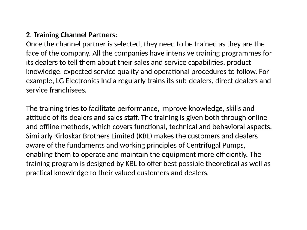 Channel Management Decisions Channel Management - slide 3 of 6