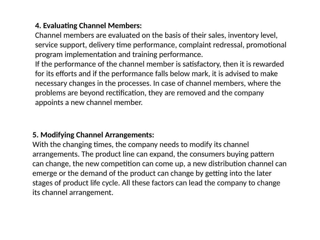 Channel Management Decisions Channel Management - slide 5 of 6