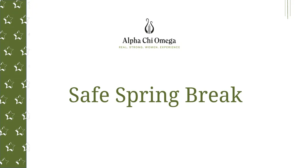 Safe Spring Break What are your plans for spring - slide 1 of 11