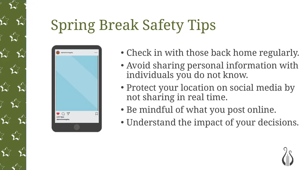 Safe Spring Break What are your plans for spring - slide 10 of 11