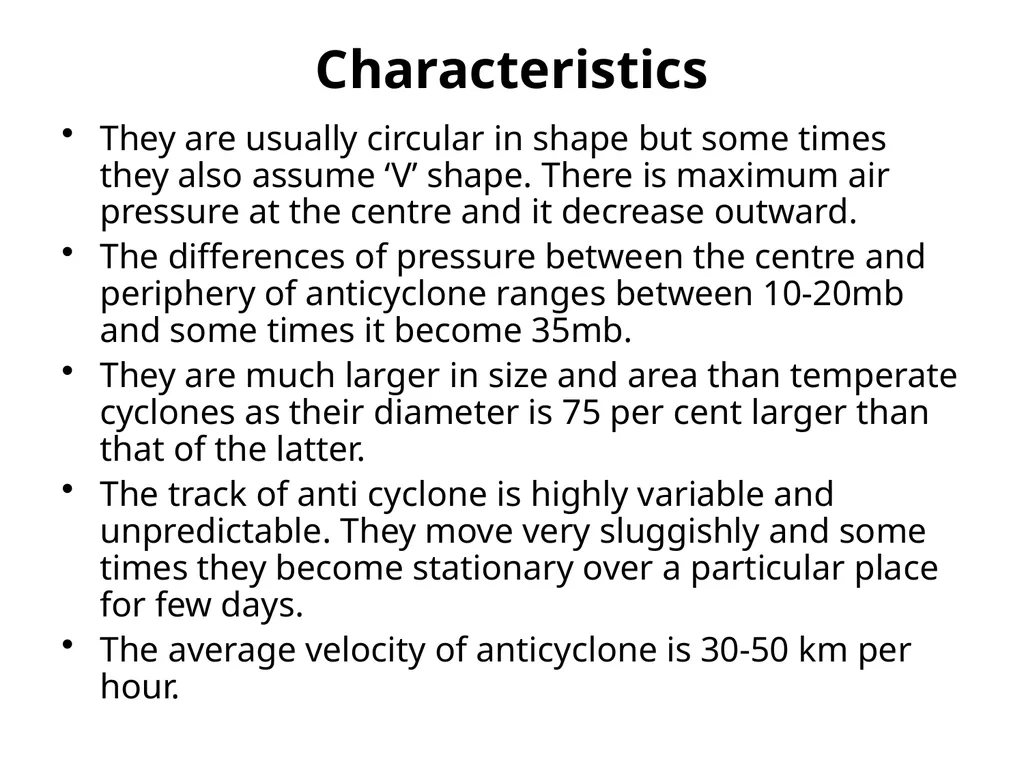 Tropical Cyclones General Characteristics Cyclone - slide 14 of 15