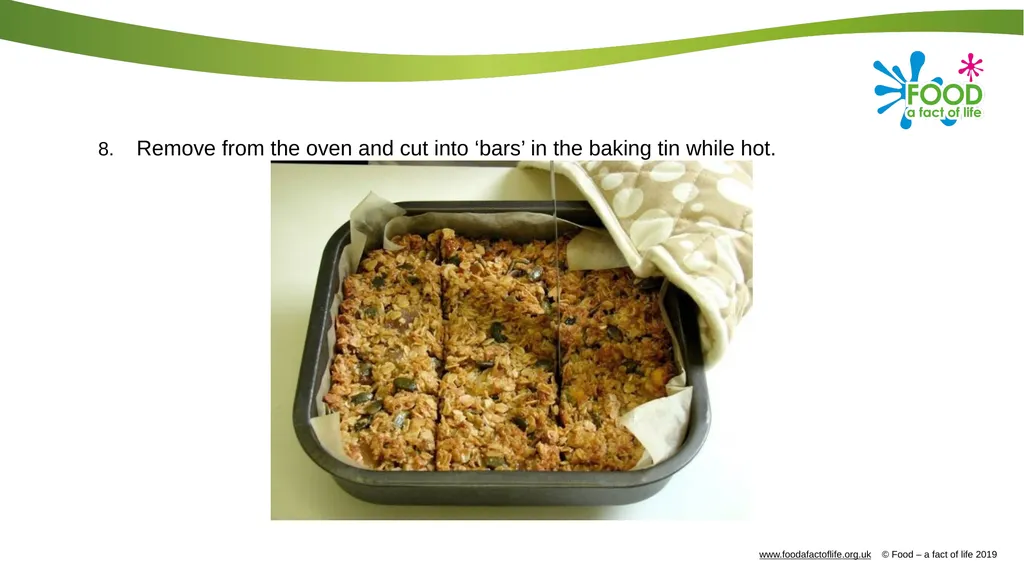 Tropical granola bars Complexity: low-medium 50g - slide 12 of 14