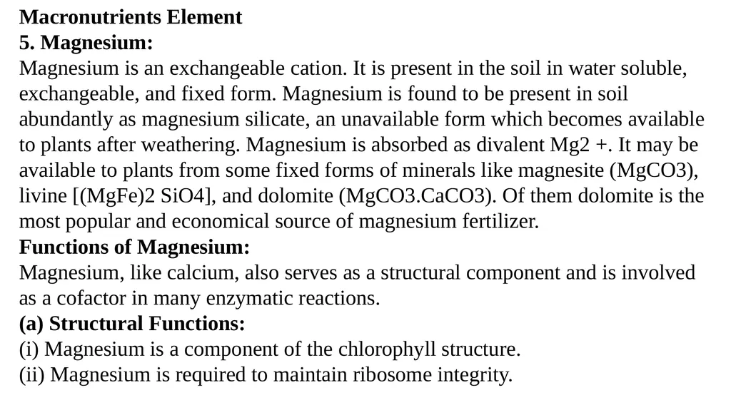 Mineral Nutrition Dr. Habibur Rahman Associate - slide 21 of 40