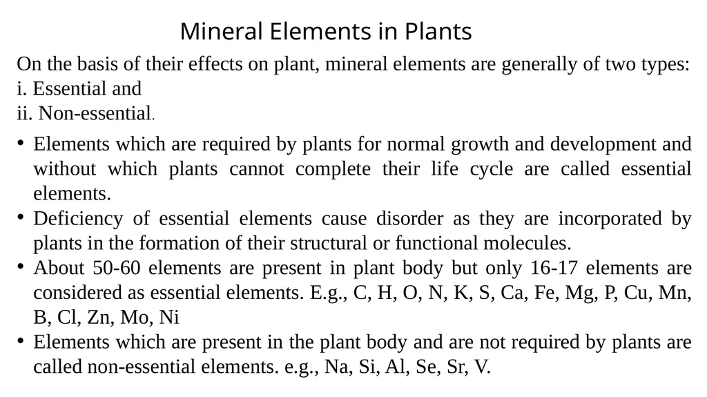 Mineral Nutrition Dr. Habibur Rahman Associate - slide 7 of 40