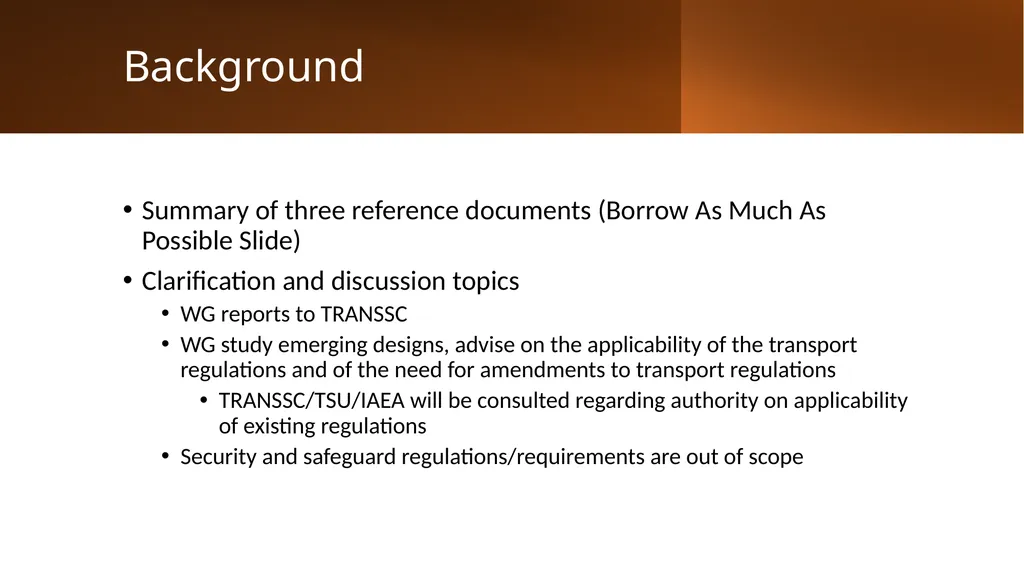 Terms of Reference Transportable Nuclear Power - slide 4 of 9