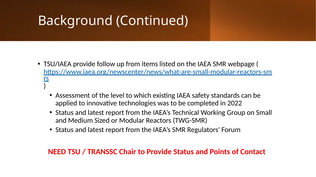 Terms of Reference Transportable Nuclear Power - slide 5 of 9