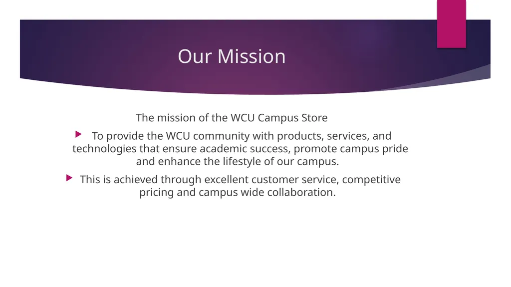 WCU Campus Store Timely Book orders and Student - slide 2 of 9