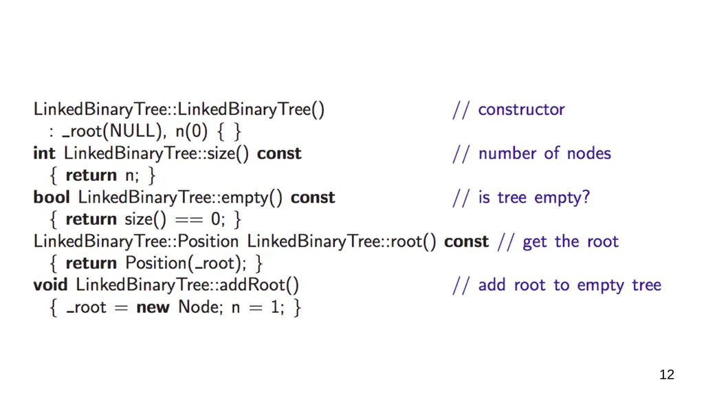 Data Structures & Programming Binary Trees - slide 12 of 20