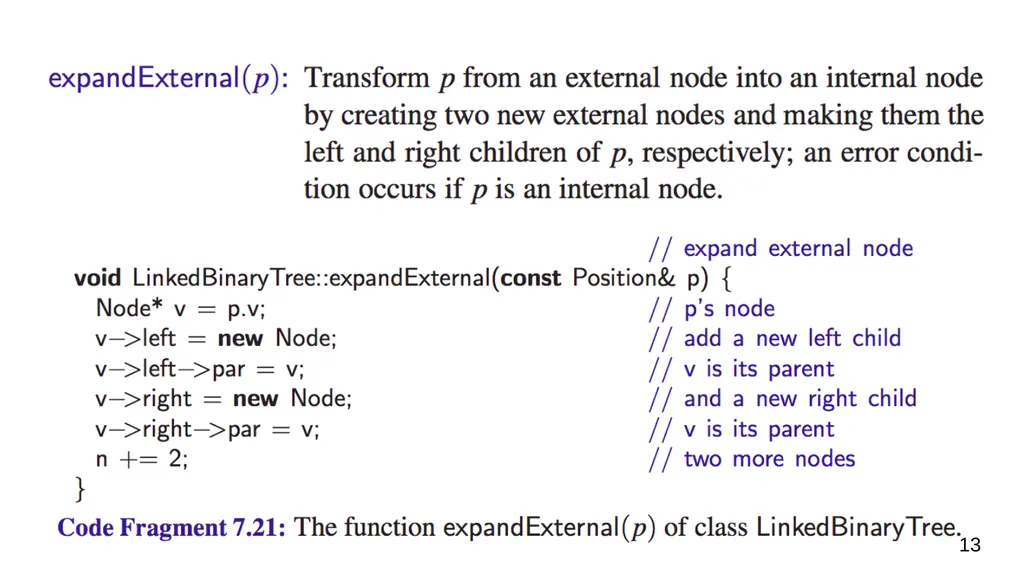 Data Structures & Programming Binary Trees - slide 13 of 20