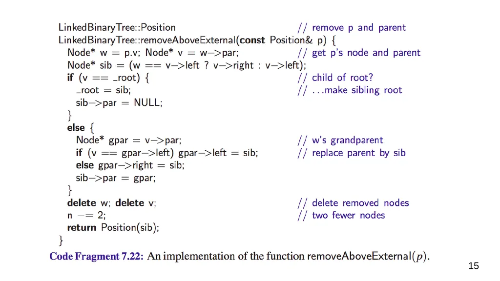 Data Structures & Programming Binary Trees - slide 15 of 20