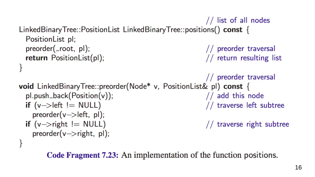 Data Structures & Programming Binary Trees - slide 16 of 20