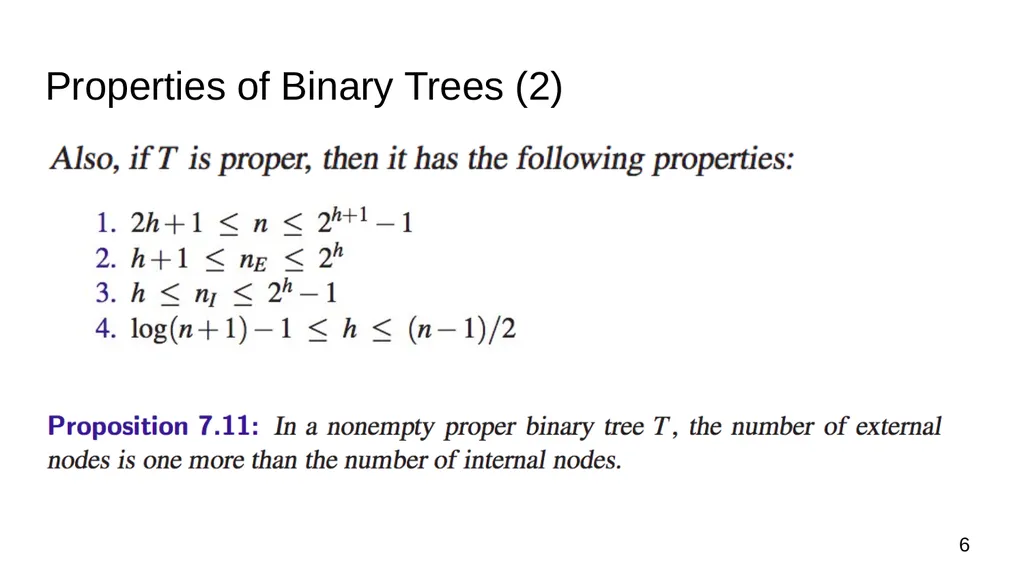 Data Structures & Programming Binary Trees - slide 6 of 20