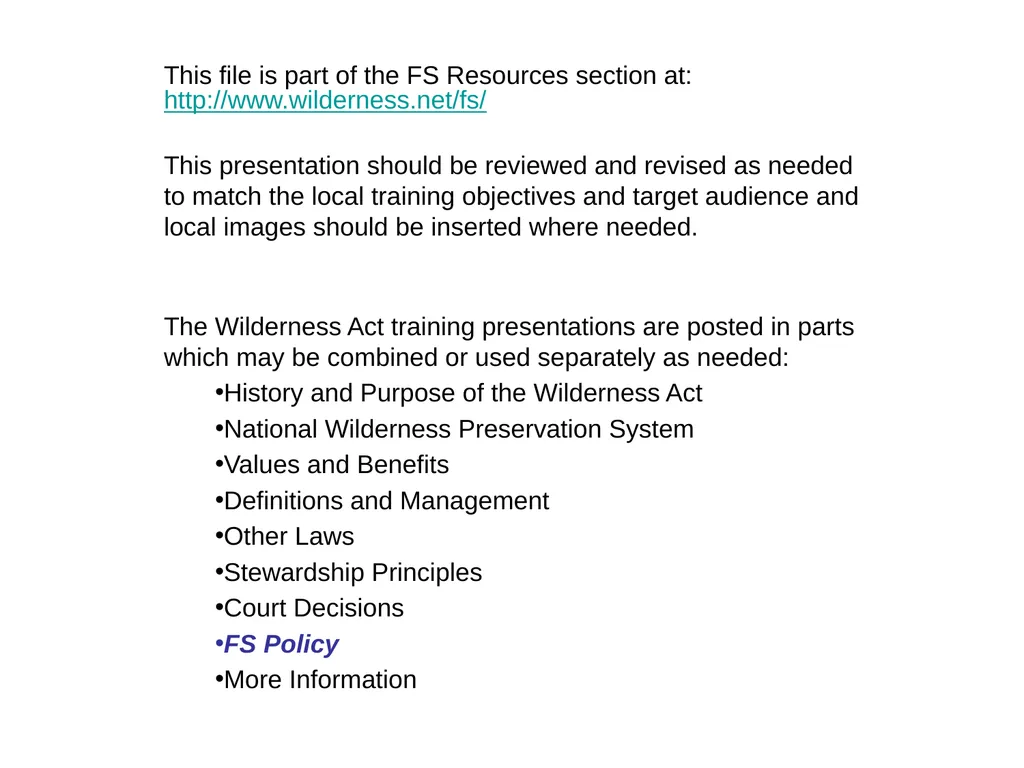 FS Resources This file is part of the FS Resources - slide 1 of 15