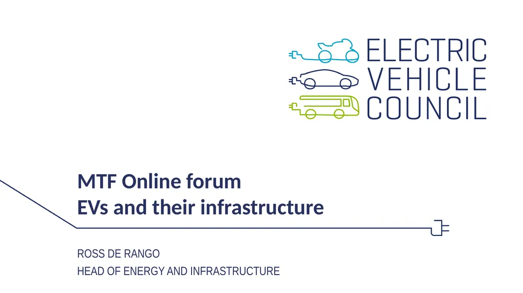 MTF Online forum EVs and their infrastructure ross