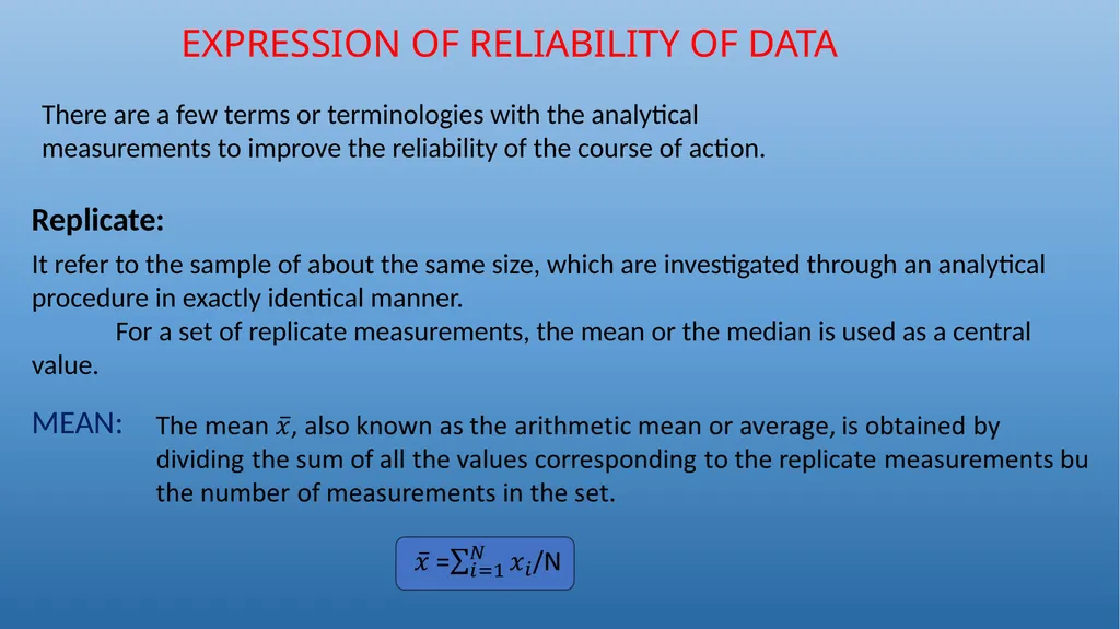 QUALITATIVE AND QUANTITATIVE ASPECTS OF ANALYSIS - slide 7 of 27