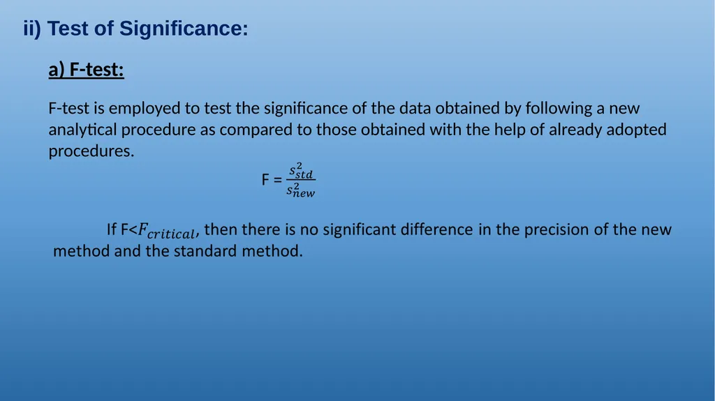 QUALITATIVE AND QUANTITATIVE ASPECTS OF ANALYSIS - slide 26 of 27