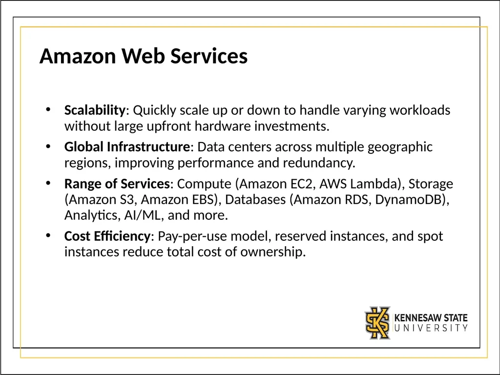 CSE1300 Cloud Computing What is Cloud Computing? - slide 17 of 21