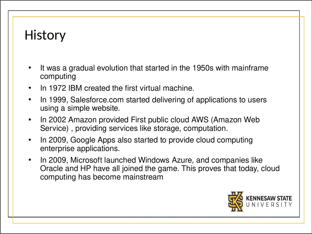 CSE1300 Cloud Computing What is Cloud Computing? - slide 3 of 21
