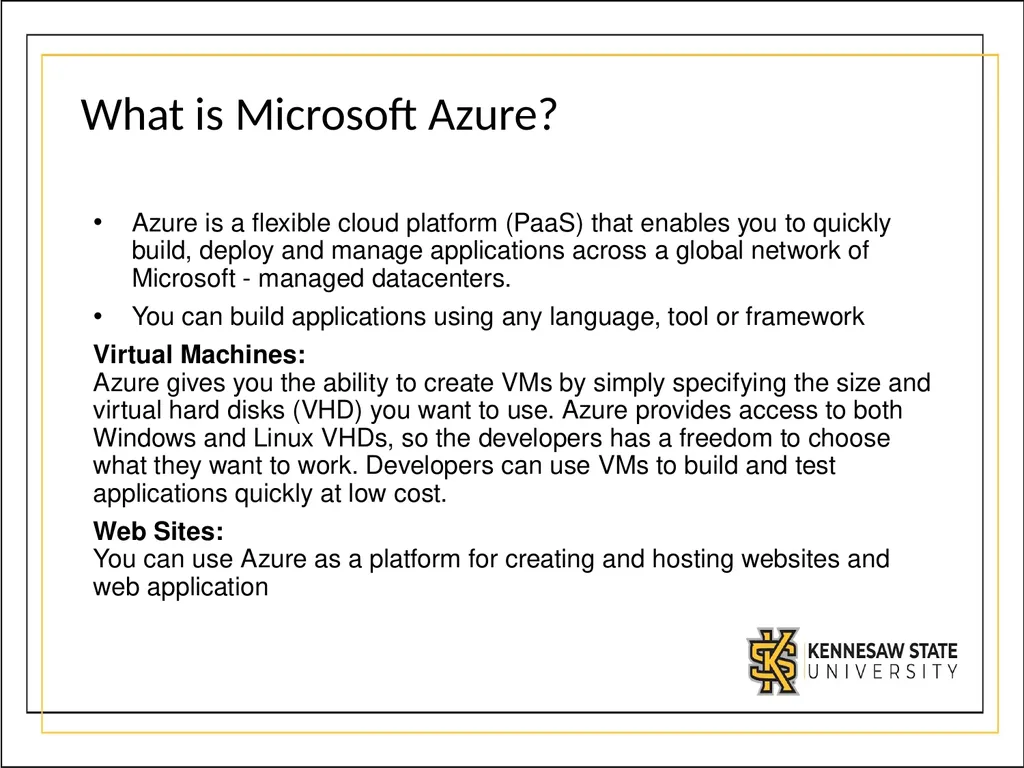 CSE1300 Cloud Computing What is Cloud Computing? - slide 14 of 21