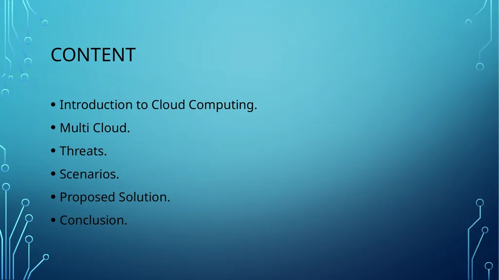 Content Introduction to Cloud Computing. Multi - slide 2 of 23