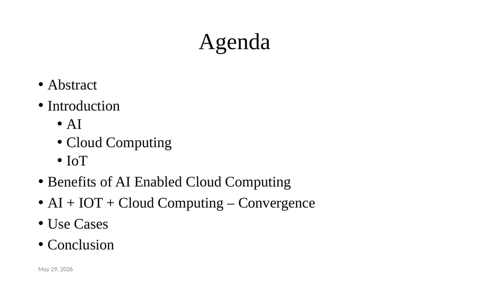 Convergence of Cloud Computing , Internet of - slide 2 of 12