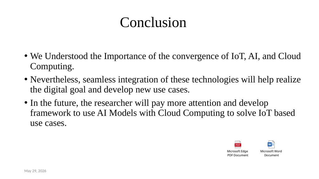 Convergence of Cloud Computing , Internet of - slide 11 of 12