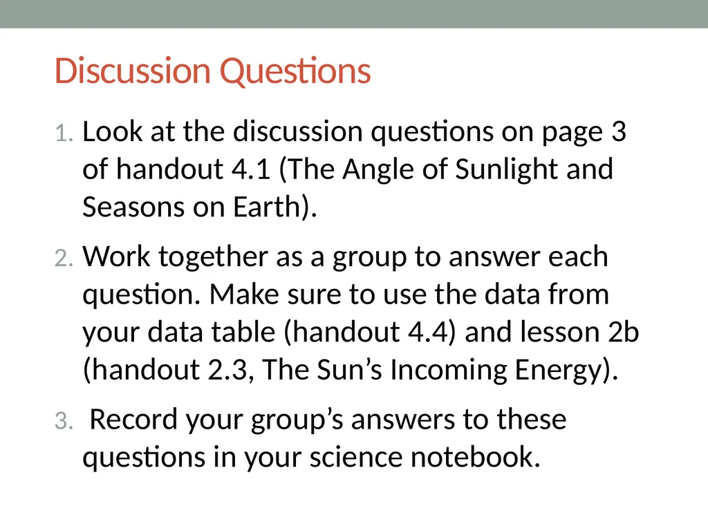 The sun’s effect on climate LeSson 4b Why Is It - slide 5 of 15