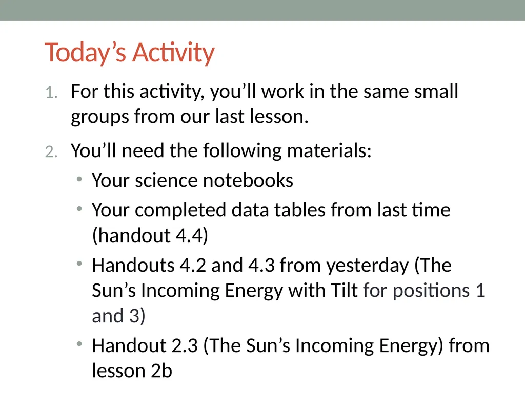 The sun’s effect on climate LeSson 4b Why Is It - slide 4 of 15