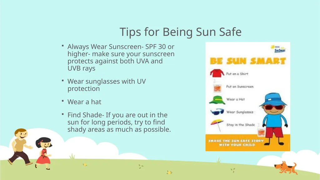 Sun Safety How can sunrays be harmful to us? What - slide 5 of 6