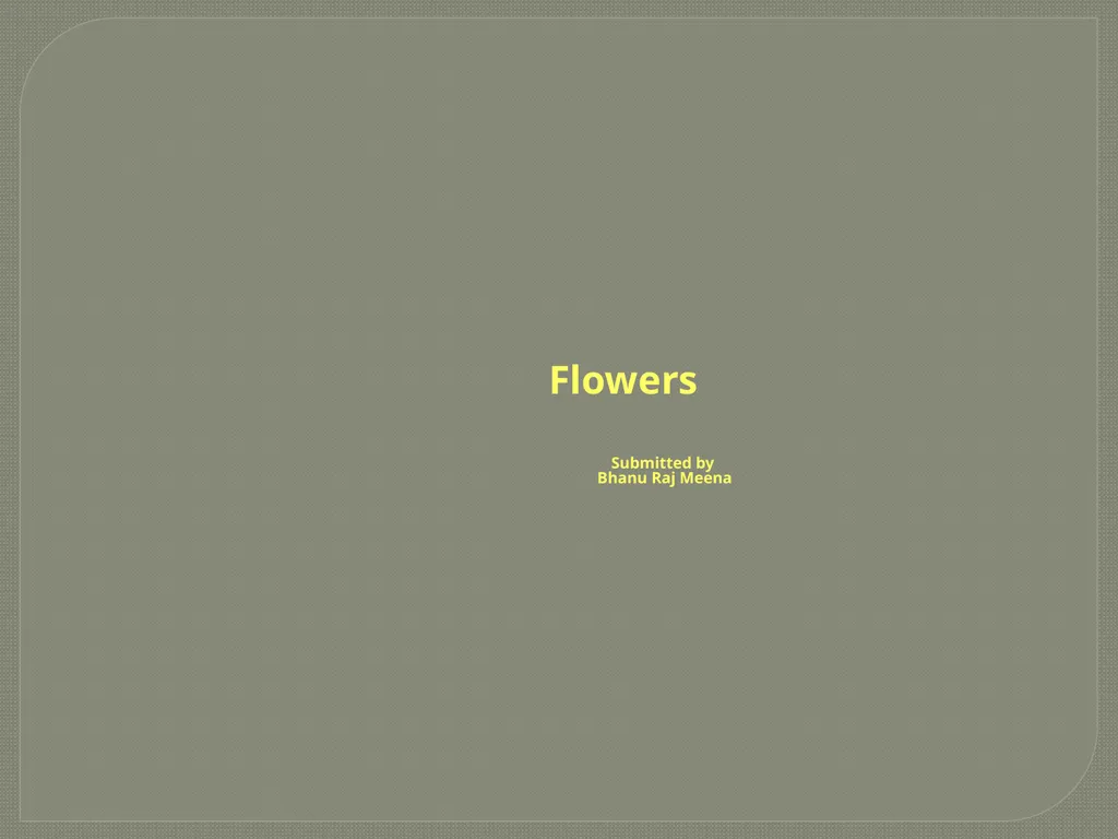 Flowers Submitted by Bhanu Raj Meena Basic - slide 1 of 5