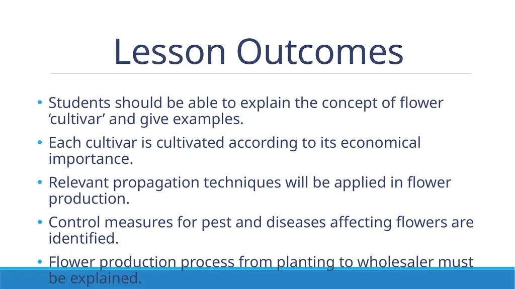 Flower Production in a Nursery Environment - slide 2 of 15