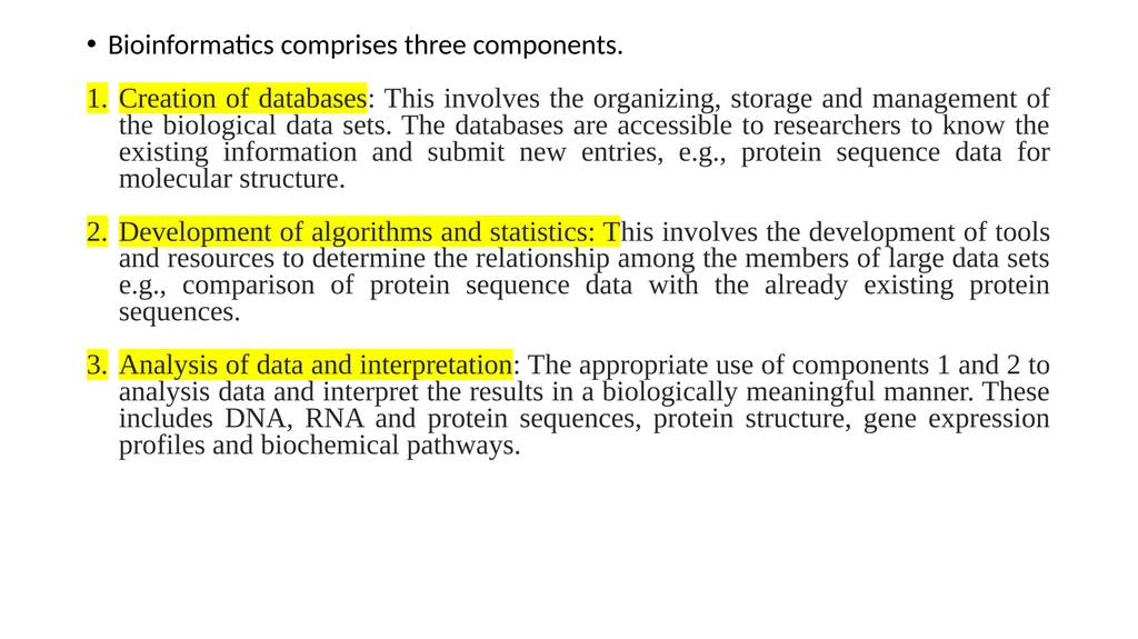 BIOINFORMATICS Pinaki Kr. Rabha The term - slide 3 of 17