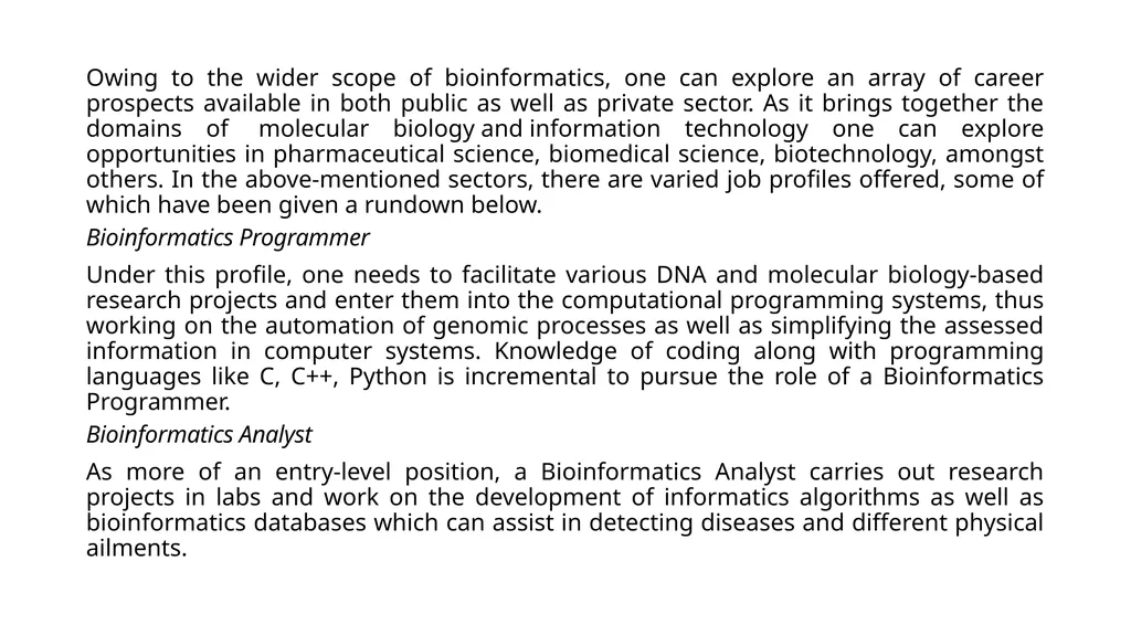 BIOINFORMATICS Pinaki Kr. Rabha The term - slide 5 of 17