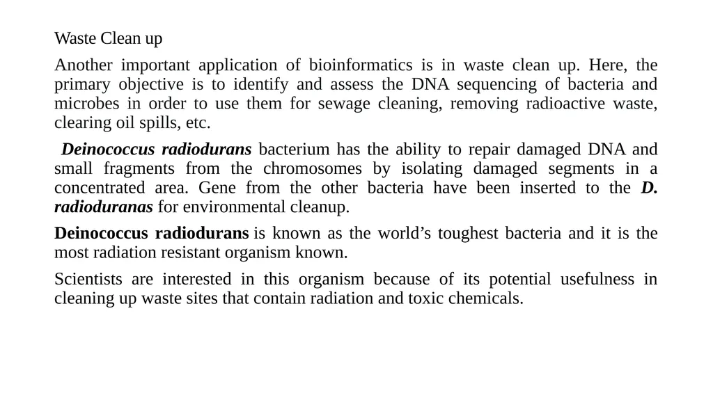 BIOINFORMATICS Pinaki Kr. Rabha The term - slide 10 of 17