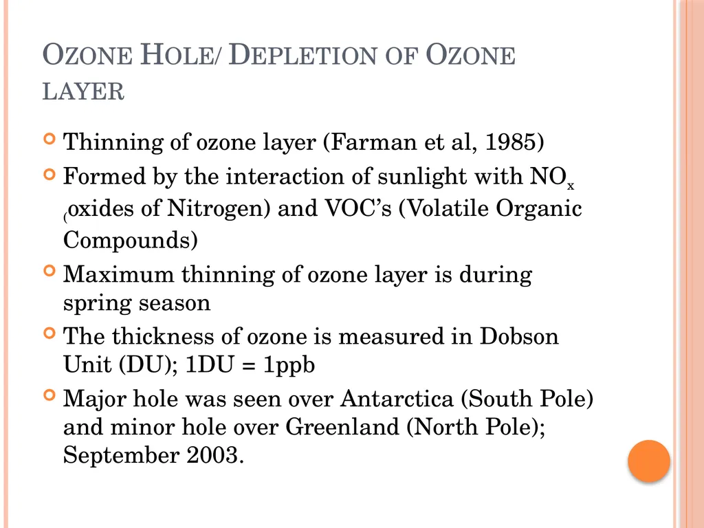 ATMOSPHERE Dr. Shakha Sharda Introduction Layer of - slide 24 of 29