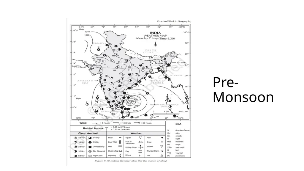 Weather Map Interpretation Weather Map Weather map - slide 6 of 7
