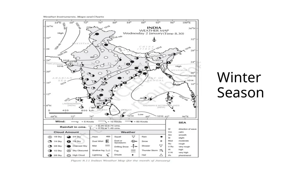 Weather Map Interpretation Weather Map Weather map - slide 5 of 7