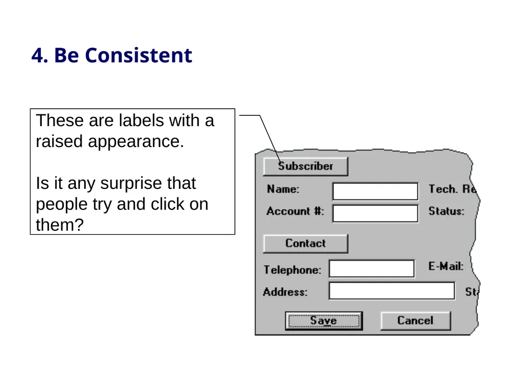 Usability Heuristics Lecture /slide deck produced - slide 23 of 69