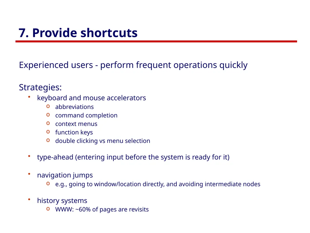 Usability Heuristics Lecture /slide deck produced - slide 34 of 69