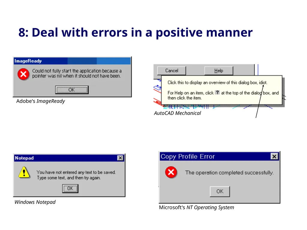 Usability Heuristics Lecture /slide deck produced - slide 48 of 69